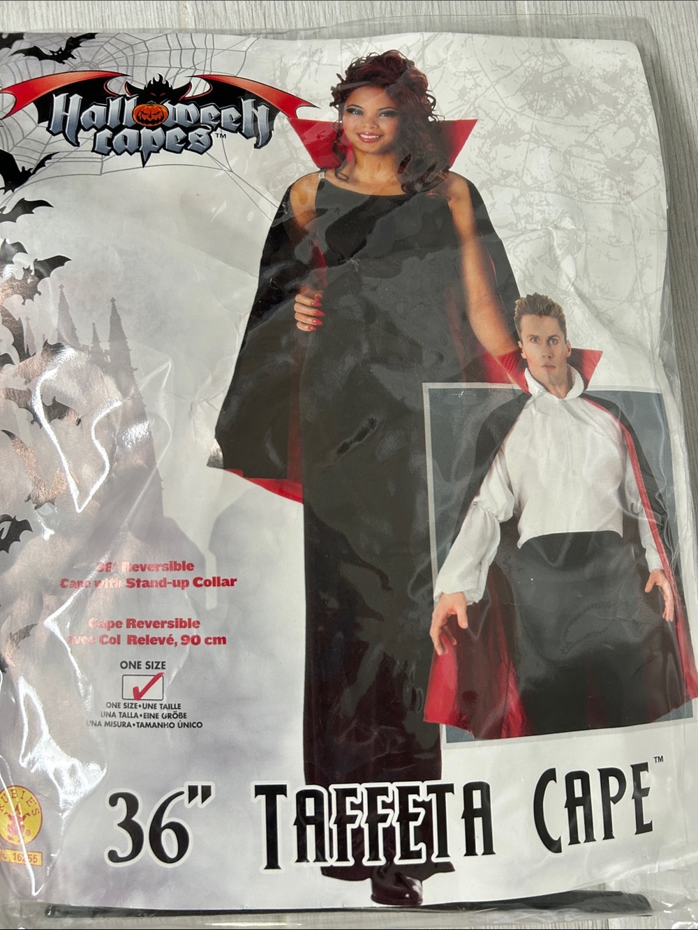36 “ Taffeta cape for Halloween